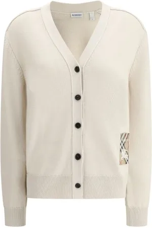 Burberry Strik, Dame, , XS, Uld, Uld Cardigan med V-udskæring