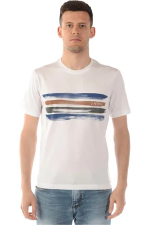 Ermenegildo Zegna Top, Herre, Hvid, S, Bomuld, T-Shirt Sweatshirt