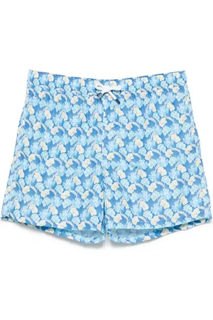 FEDELI Badetøj, Herre, Blå, L, Polyester, Polyester Badeshorts med Elastisk Talje