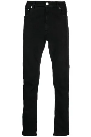 Etro Jeans, Herre, Sort, W31, Bomuld, mid-rise straight-leg jeans