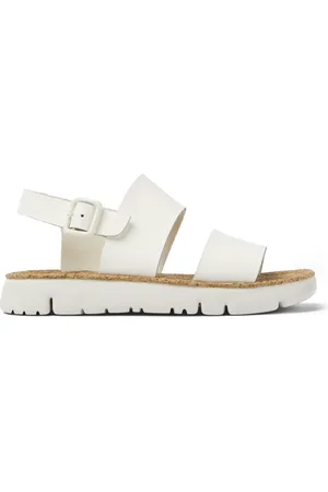 Camper Sko, Dame, Hvid, 38 EU, Læder, Oruga Sandaler