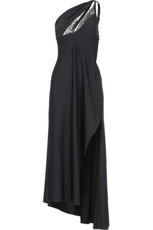 COPERNI Kjole, Dame, Sort, XS, Uld, One-Shoulder Kjole