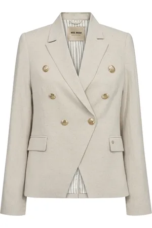 Mos Mosh Jakke, Dame, Grå, S, Uld, Elegant Jolene Blazer Fjergrå