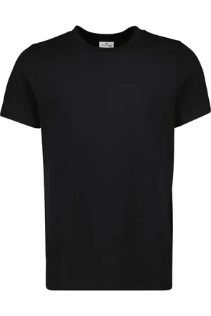 Courrèges Top, Herre, Sort, XS, Bomuld, Sort bomulds T-shirt Forår-Sommer 2025