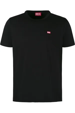 Diesel Top, Herre, Sort, S, Bomuld, Crew-Neck T-Shirt