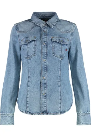 Diesel Bluser & Skjorter, Dame, Blå, XS, Denim, Denimskjorte med to lommer