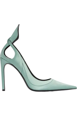 Nina Ricci Sko, Dame, Grøn, 39 EU, Satin, Satin Pumps med Sløjfe
