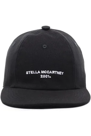 Stella McCartney Tilbehør, Dame, Sort, 57 CM, Bomuld, Baseballkasket med broderet logo