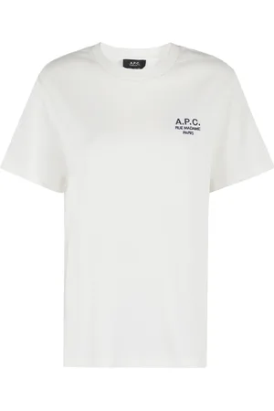 A.P.C. Top, Dame, Hvid, S, Bomuld, Standard T-Shirt