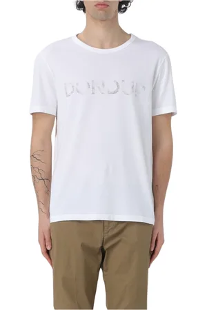 Dondup Top, Herre, Hvid, 2XL, Bomuld, Klassisk T-shirt