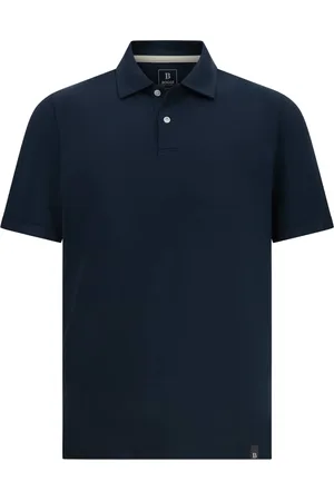 Boggi Milano Top, Herre, Blå, 2XL, Bomuld, High-Performance Piqué Polo Shirt
