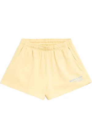 Sporty & Rich Shorts, Dame, , L, Bomuld, USA Health Club Blue Logo Shorts