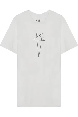 Rick Owens Top, Herre, Hvid, L, Kortærmet rund hals T-shirt