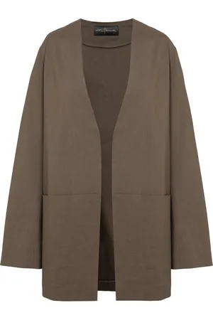 Cortana Jakke, Dame, Brun, S, Hamp, Oversized Kakao Jakke