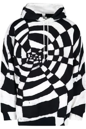 Céline Sweathshirts & Hoodies, Herre, Sort, L, Bomuld, Spider Hættetrøje