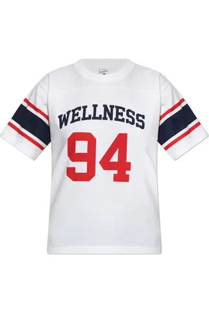 Sporty & Rich Top, Dame, Hvid, XS, Bomuld, Printed T-shirt