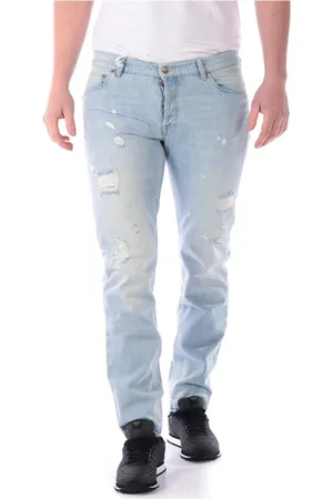 D.A. Daniele Alessandrini Jeans, Herre, Blå, W34, Bomuld, Jeans
