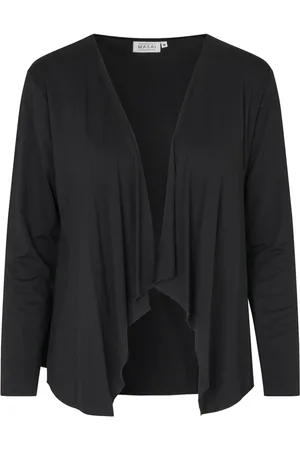 Masai Strik, Dame, Sort, M, Cardigan med åben front