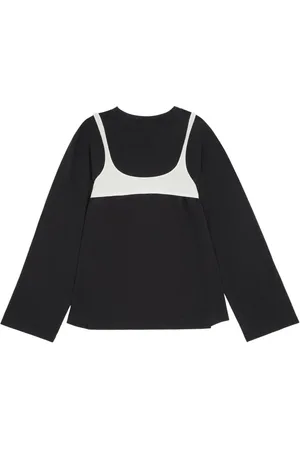 Maison Margiela Top, Dame, Sort, S, Bomuld, Bra-Detail Sweater