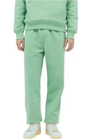 STUSSY Bukser, Herre, Grøn, XL, Bomuld, Track Pants med snøre