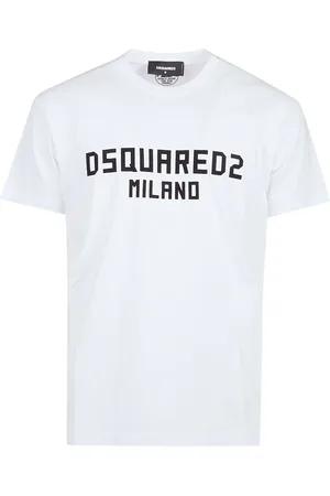 Dsquared2 Top, Herre, Hvid, L, Uld, Stilfuld Cool Fit T-shirt