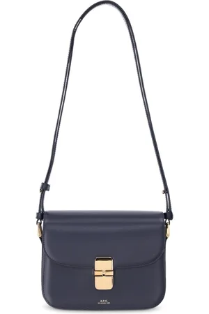 A.P.C. Taske, Dame, Blå, ONE SIZE, Uld, Læder Skuldertaske