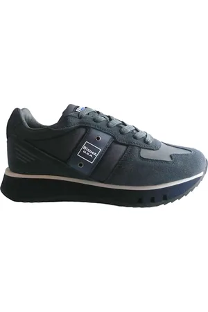 Blauer Sko, Herre, Blå, 44 EU, Uld, Stilfulde Navy Sneakers