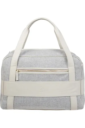 ELEVENTY Taske, unisex, Grå, ONE SIZE, Uld, Uld og Læder Duffle Bag