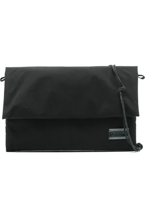 OUR LEGACY Taske, Herre, Sort, ONE SIZE, Uld, Sort Foldover Bum Bag med Logo Patch
