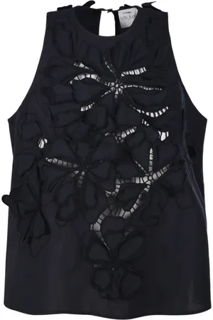 FORTE FORTE Top, Dame, Sort, S, Bomuld, Nero Top