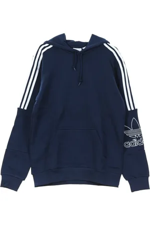 adidas Sweathshirts & Hoodies, Herre, Blå, XS, Bomuld, Outline Hoodie