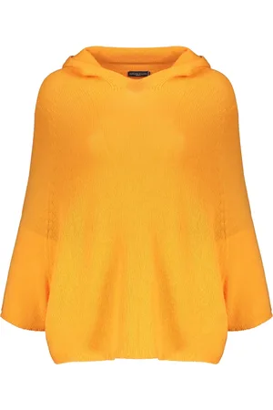 Fabiana Filippi Sweathshirts & Hoodies, Dame, , L, Cashmere, Cashmere Strikket Hættetrøje med Cape-ærmer