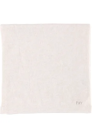 FAY Tilbehør, Dame, Hvid, ONE SIZE, Cashmere, Cashmere Plain Stitch Scarf