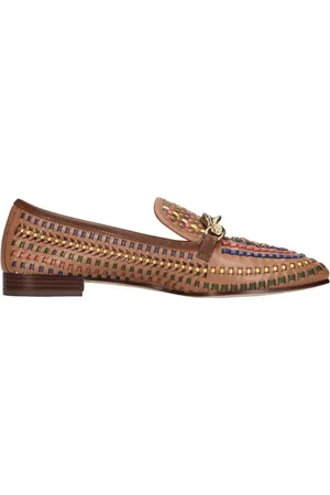 Tory Burch Sko, Dame, Brun, 39 EU, Læder, Flade sko MultiColour