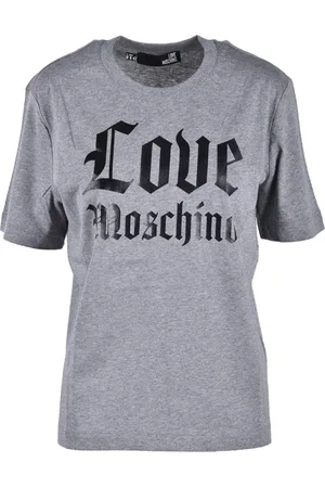 Moschino Top, Dame, Grå, XS, Bomuld, Grå T-shirt