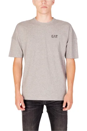 EA7 Top, Herre, Grå, L, Bomuld, Logo Series T-Shirt