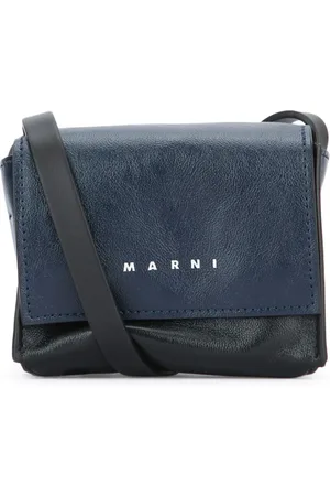 Marni Taske, Herre, Blå, ONE SIZE, Uld, Stilfuld lædertaske til hverdagsbrug