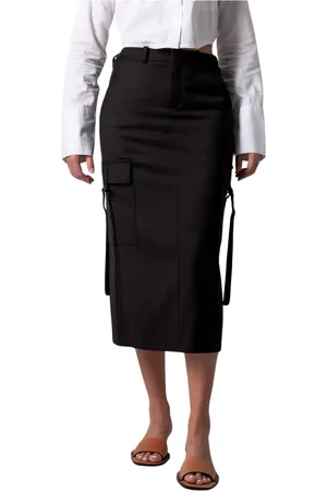 Drykorn Nederdel, Dame, Sort, W29, Rock Wincey Sort Midi Nederdel
