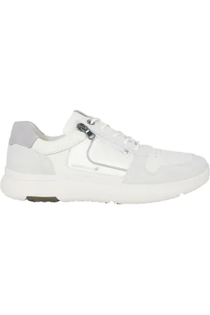 Waldläufer Sko, Herre, Hvid, 42 EU, Læder, Bred pasform herresneaker - off
