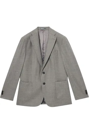 Brooks Brothers Jakke, Herre, Grå, 4XL, Uld, Virgin Wool Blend Blazer