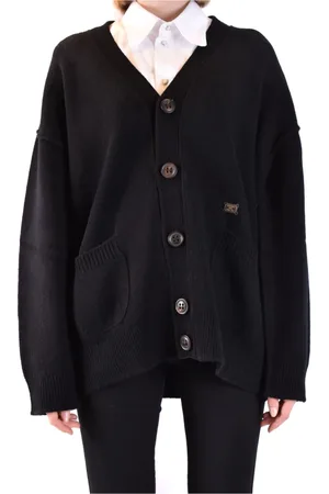 Dsquared2 Strik, Dame, Sort, 2XS, Uld, Sort Cardigan
