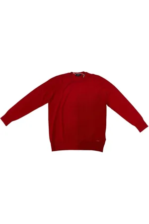 FAY Sweathshirts & Hoodies, Dame, Rød, L, Bomuld, Langærmet Crew Neck Top