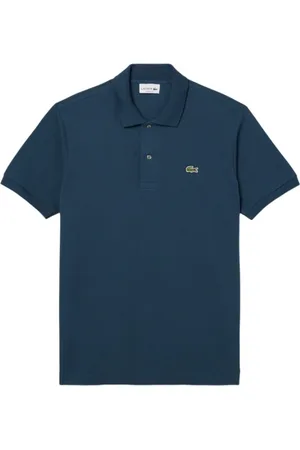 Lacoste Top, Herre, Blå, M, Bomuld, Klassisk Piqué Polo Shirt