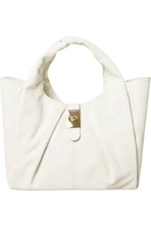 Borbonese Taske, Dame, , ONE SIZE, Medium Shopping Bag - Cream Chantilly
