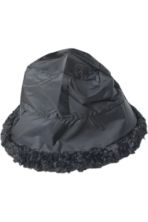 Bomboogie Tilbehør, Dame, Sort, ONE SIZE, Nylon, Faux Fur og Nylon Cloche