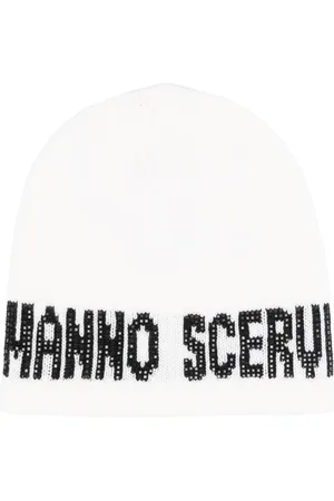 ERMANNO SCERVINO Tilbehør, Dame, Hvid, ONE SIZE, Uld, Beanie