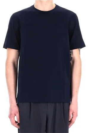 HERNO Top, Herre, Blå, 2XL, Bomuld, Blå Bomuld T-shirt