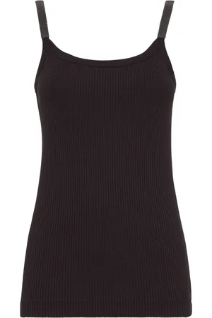 Brunello Cucinelli Top, Dame, Sort, M, Uld, Stilfuld Canalle Sisas