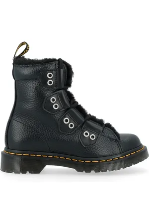 Dr. Martens Sko, Dame, Sort, 40 EU, Læder, Sort Milled Nappa Læder Støvler