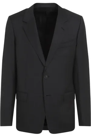 Lanvin Jakke, Herre, Sort, XL, Uld, Skræddersyet Jakke Antracit Stil